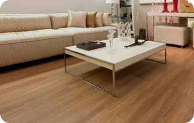 Ambiente com piso instalado